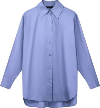 A|X Armani Exchange Poplin Shirt - Dames - Overhemden - Blauw - XS - Katoen - Overhemden