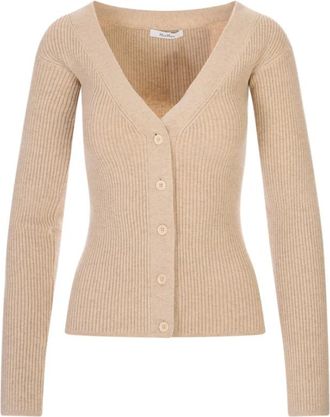Max Mara Truien & Vesten, Dames, Beige, L, Wol, Maglia Gioiosa