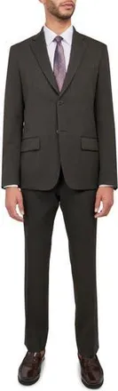 W.R.K Tailored Slim Fit Textured Suit in Brown at Nordstrom Rack, Size 36