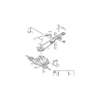 STIGA Sports Transmisi&oacute;n Tractor De C&eacute;sped 2105m Xm110 Original Stiga 1134-4847-01