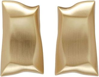 Cult Gaia Alaya Pillow Rectangular Matte Clip Earrings