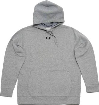 Under Armour Mens Hustle Fleece Hoodie In True Gray Heather