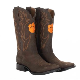 Gameday Boots Mens Clemson Western Boot In Brown