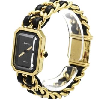 Chanel Pre-owned Watches, female, Black, Size: ONE SIZE Pre-owned Premiere Rock Quartz Watch