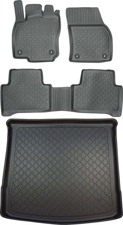 OEM Volkswagen Touran Ii Furg&oacute;n De 09.2015 Set - Alfombrillas + Alfombrilla Para Maletero