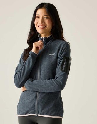 Regatta Rivendell - Pile colore dark storm con zip-Grigio
