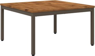 vidaXL Mesa De Centro Natural Y Caf&eacute; 80 X 80,5 X 45 Cm Vidaxl