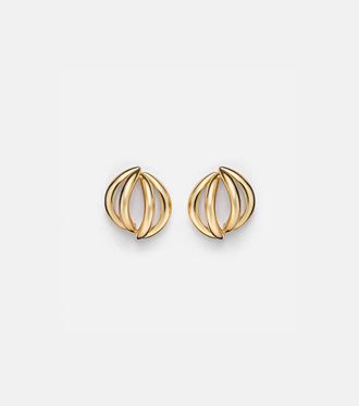 Jennifer Fisher Abstract Line Small gold-plated earrings