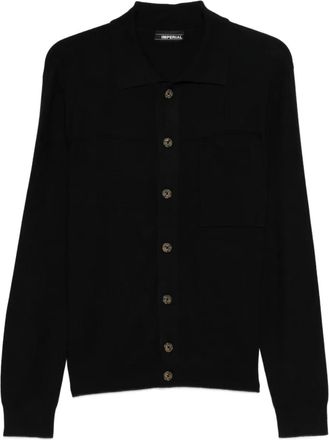 Imperial Cardigan con bottoni - Nero