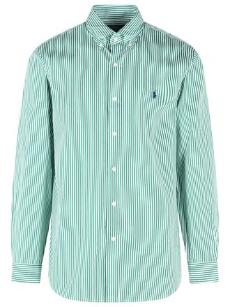 Polo Ralph Lauren Gr&uuml;nes Baumwollhemd