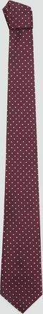 Mango Cravatta seta pois bordeaux - Uomo - Taglia unica - MANGO MAN