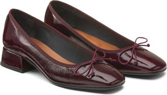 Jonak Ballerinas met kleine hak, gelakt leer, Dybil
