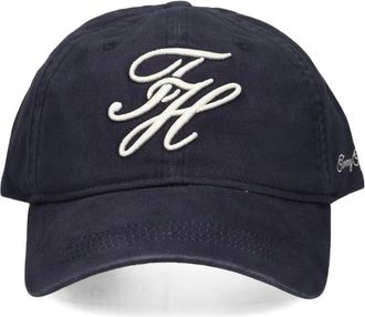 Tommy Hilfiger embroidered baseball cap - women - Cotton - One Size - Blue