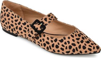 Journee Collection JOURNEE Karissa Flat in Animal at Nordstrom Rack, Size 8