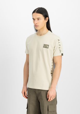 Alpha Industries T-Shirt ALPHA INDUSTRIES Camo Sleeve T-Shirt, Herren, Gr. XXL, weiss (vintage wei&szlig;), Obermaterial: 100% Baumwolle, Shirts T-Shirt