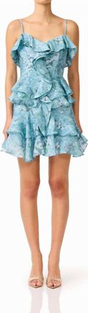 Elliatt Faye Mini Dress In Blue Multi