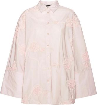 Rotate Flower Oversize Orchid shirt