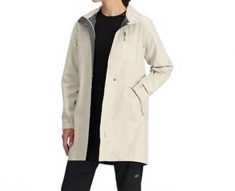 Outdoor Research Aspire 3L Trench Raincoat Jacket In Oyster