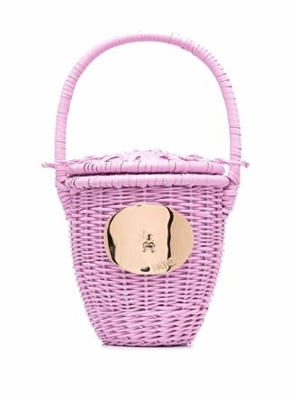 Patou logo bucket bag - Purple