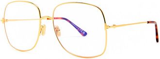 Tom Ford Square-frame Optical Glasses - Gold - One Size