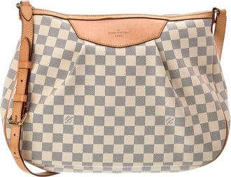 Louis Vuitton White Damier Azur Siracusa (Authentic Pre-Loved)