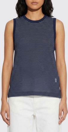 Ami Top smanicato Ami Paris in cotone a righe