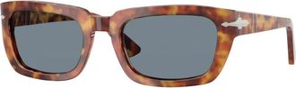 Persol Stijlvolle zonnebril in groen Havana - unisex - Zonnebrillen - Bruin - 54 MM - Accessoires