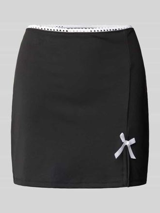 Noisy May Minirock mit Schleifen-Detail Modell ZITA in Black, Gr&ouml;&szlig;e L