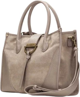 Hispanitas Marrakech Handtas - Dames - Handtassen - Beige - ONE Size - Leer - Tassen