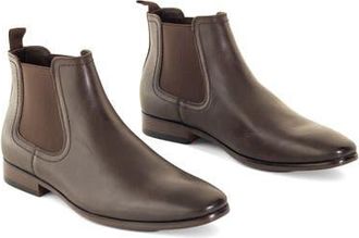 Uncut NEWLANDS almond toe Chelsea dress boot in Chocolate Pu at Nordstrom, Size 12