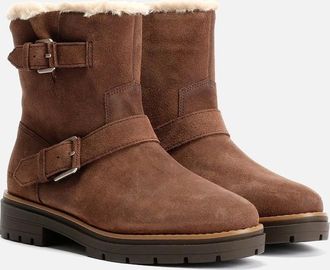 Toms Womens TOMS Ionie Moto Waxy Suede Womens Dark Brown Boots - Size: 8