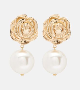 Magda Butrym Faux pearl gold-plated drop earrings