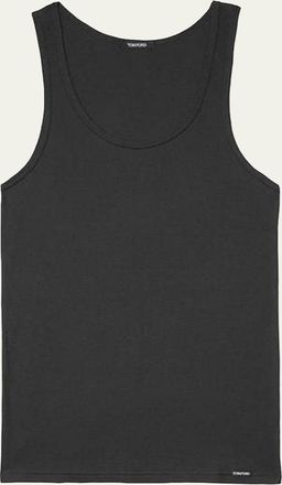 Tom Ford Mens Cotton/Modal Rib Tank