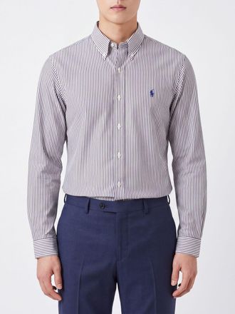 Polo Ralph Lauren Slim Fit Striped Stretch-Cotton Shirt with Pony Logo
