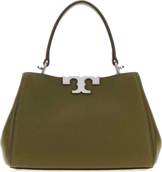Tory Burch Mini Eleanor Soft Satchel - Dames - Handtassen - Groen - ONE Size - Leer - Tassen