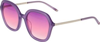 Benetton 7039 764 Womens Sunglasses Purple Size 54
