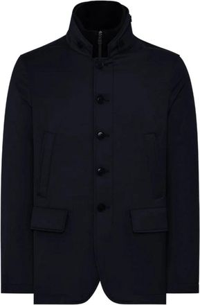 Duno Donkerblauwe Kepler Jas - Heren - Zomerjassen - Blauw - 2XL - Jassen