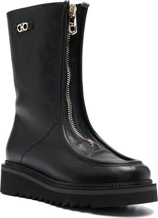 Ferragamo 50Mm Leather Boot