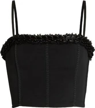 Mach & Mach Stretch Tulle Corset Top Size XS