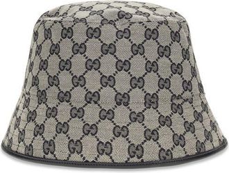 Gucci GU8757403HBNH4068BB GG Canvas Bucket Hat - Gray