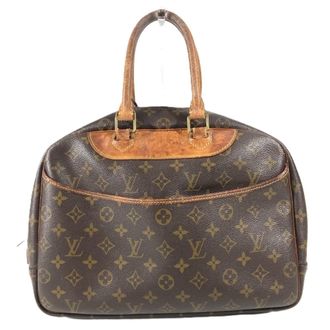 Louis Vuitton Brown Monogram Boston Bag Handbag Tote Bag (Pre-Owned)