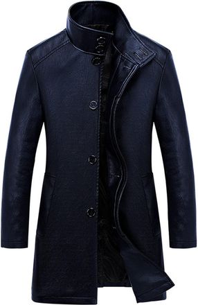 Generic Mens Wool Coats Casual Thick Short Winter Trench Coat Regular Fit Peacoat Detachable Inner Collar MenS Coat Long Wool Jacket Outdoor Coats Men