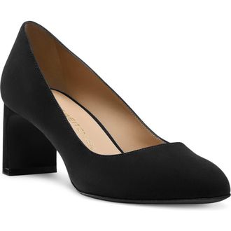 Stuart Weitzman Babette Block Heel Pump in Black at Nordstrom Rack, Size 7.5