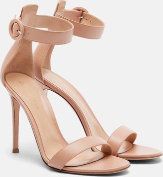 Gianvito Rossi Portofino 105 leather sandals
