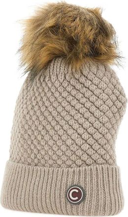 Colmar pom-pom beanie hat - women - Wool/Viscose/Cashmere/Polyamide - One Size - Neutrals