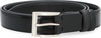 Hogan Mens Belt Reversible Calf Leather Black