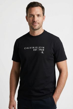 Calvin Klein Jeans T-Shirt CALVIN KLEIN JEANS GRAPHIC TEE, Herren, Gr. XXL, schwarz, Web, Obermaterial: 100% Baumwolle, unifarben, klassisch normal, Rundhals, eingesetzt