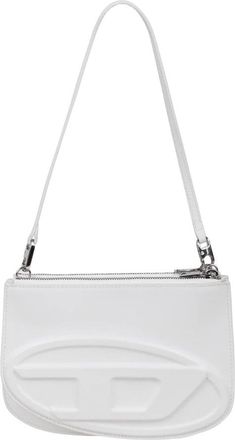 Diesel Twin-Pocket Schoudertas - Dames - Schoudertassen - Wit - ONE Size - Leer - Tassen