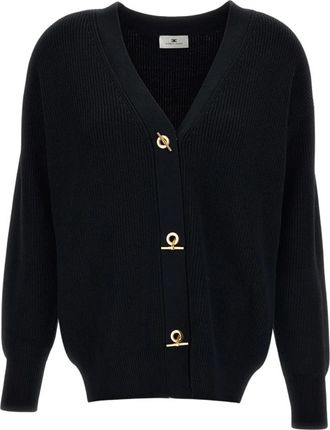 Elisabetta Franchi Maglia Tricot - Dames - Vesten - Zwart - M - Truien & Vesten