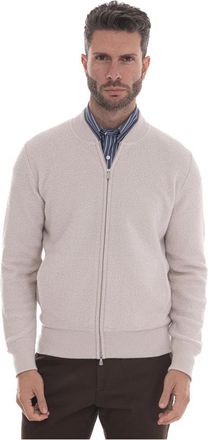 Gran Sasso Woolen Jacket 01214_57139_19658_113 - Heren - Vesten - Beige - 2XL - Wol - Truien & Vesten